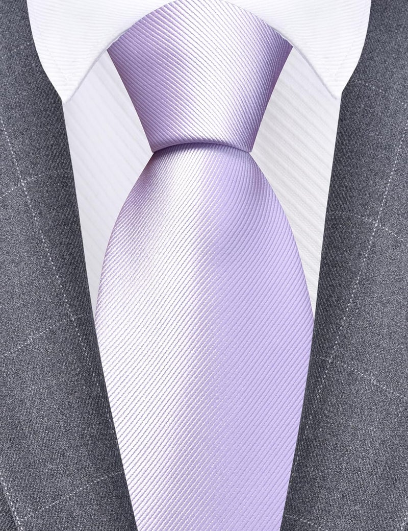 Branduce 63'' XL Tie Mens Extra Long Solid Woven Necktie for Men Big and Tall + Gift Box - Image 2